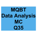 MQBT Data Analysis MC Detailed Solution Question 35